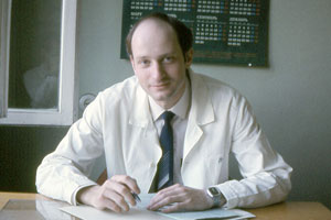 Магалиф А.А. молодой врач-психиатр в интернатуре ПБ №15. 1986 год.